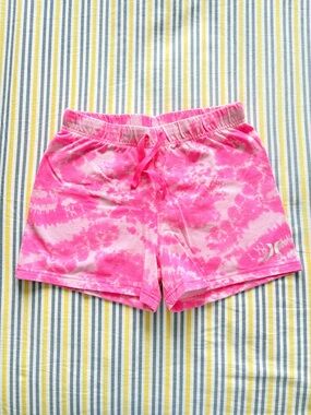 Hurley Pink Tie-Dye Drawstring Shorts